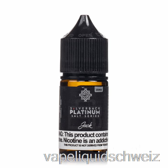 Jack - Salze Der Silverback Platinum-Serie - 30 Ml 25 Mg Vape Schweiz